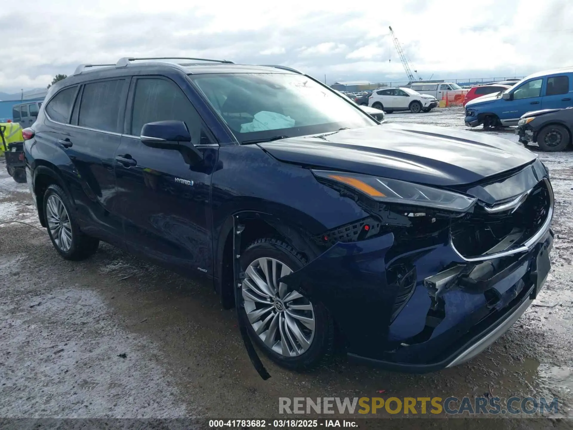 1 Photograph of a damaged car 5TDEBRCHXMS024265 TOYOTA HIGHLANDER 2021