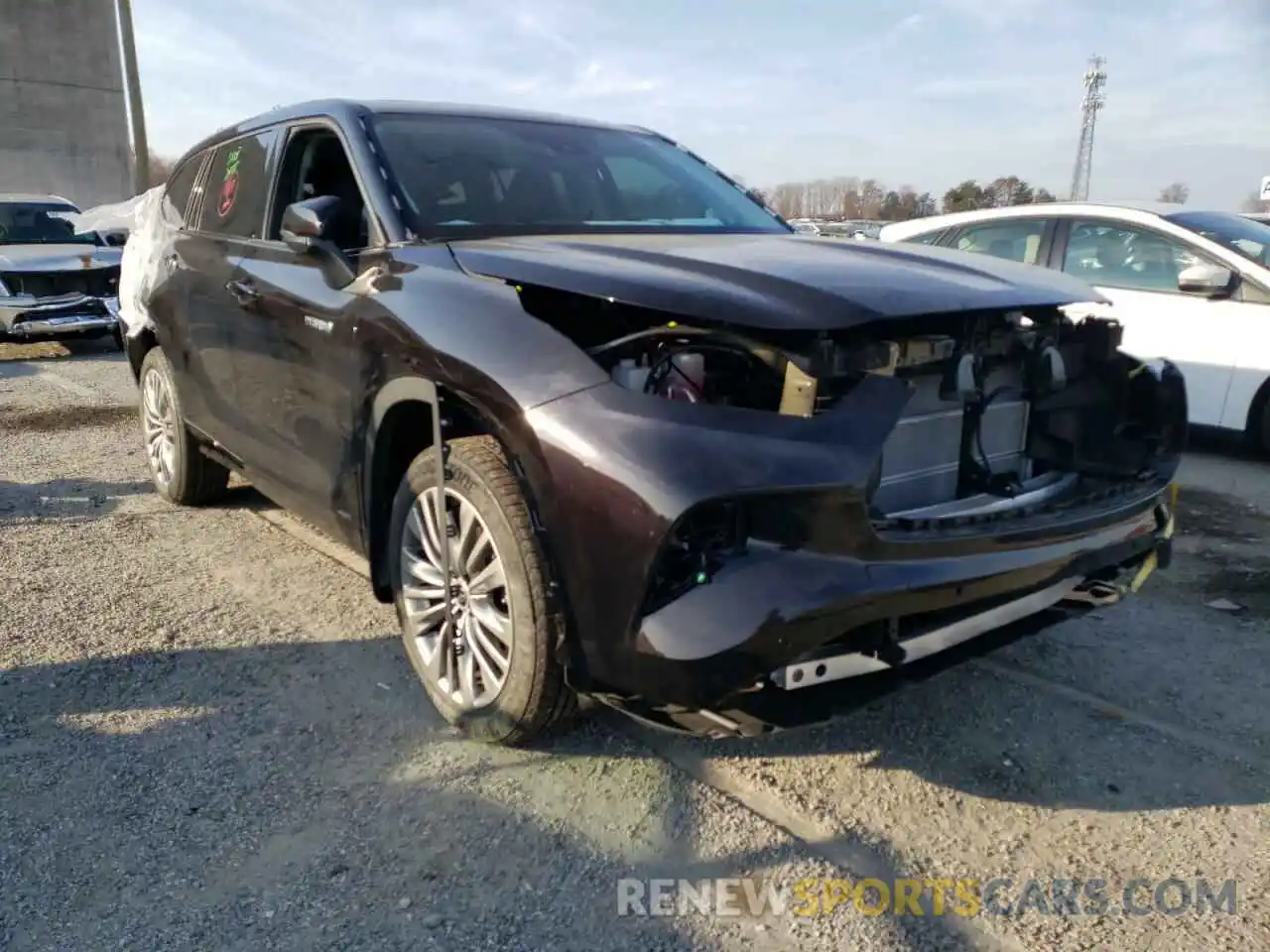 1 Photograph of a damaged car 5TDEBRCHXMS047819 TOYOTA HIGHLANDER 2021