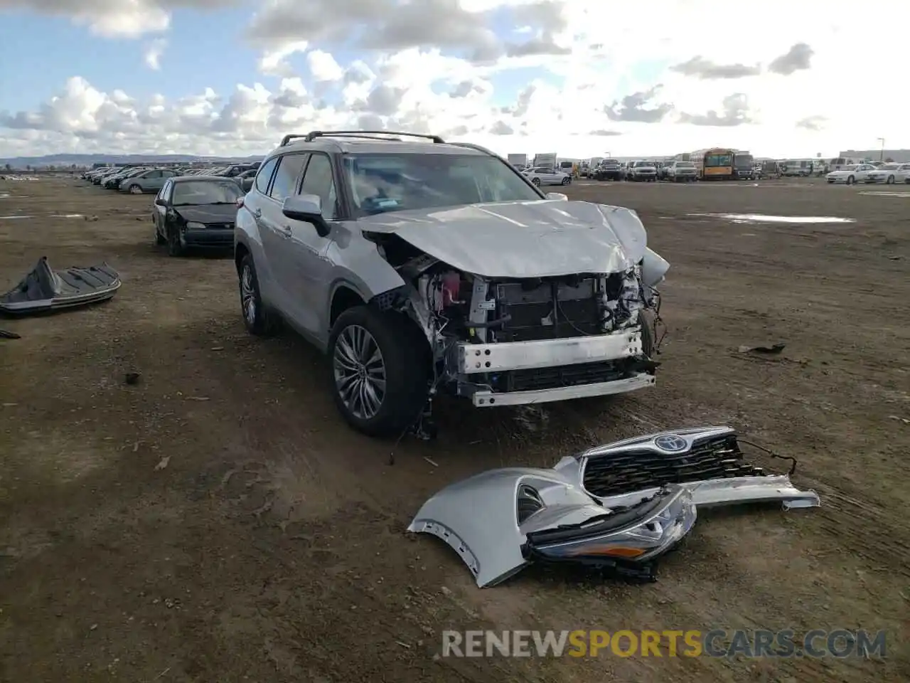 1 Photograph of a damaged car 5TDFARAH0MS007677 TOYOTA HIGHLANDER 2021