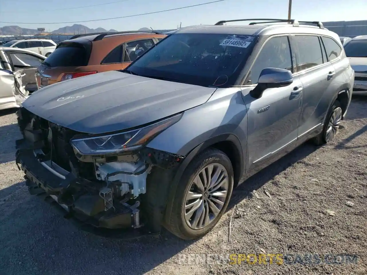 2 Photograph of a damaged car 5TDFARAH9MS006611 TOYOTA HIGHLANDER 2021