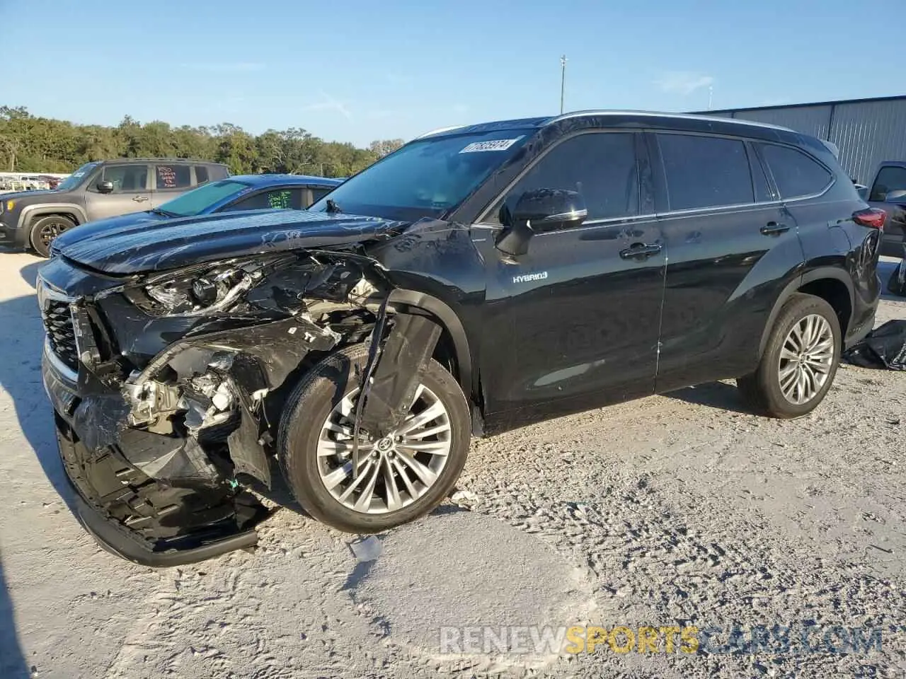 1 Photograph of a damaged car 5TDFARAHXMS009078 TOYOTA HIGHLANDER 2021
