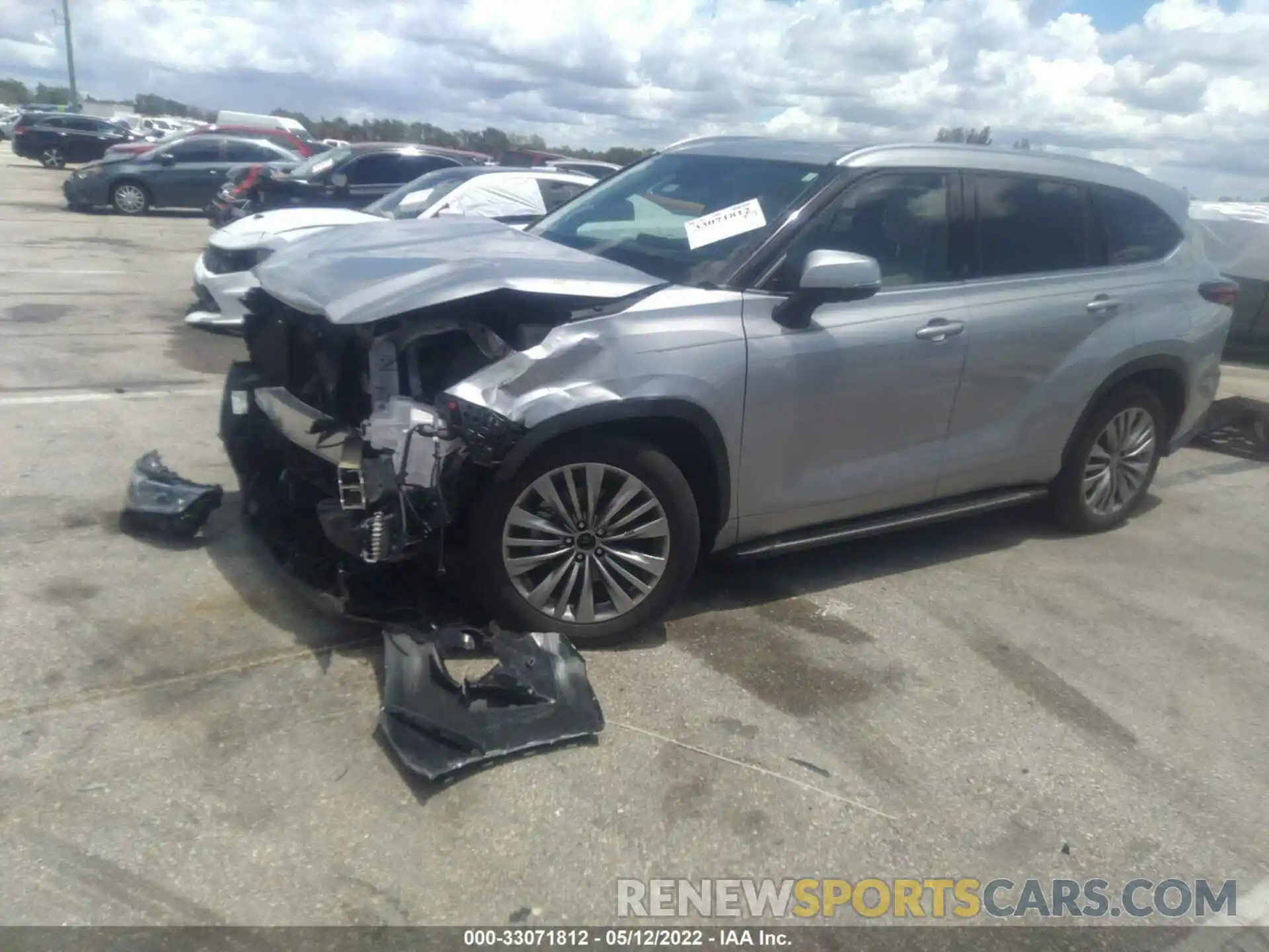 2 Photograph of a damaged car 5TDFZRAH0MS045693 TOYOTA HIGHLANDER 2021