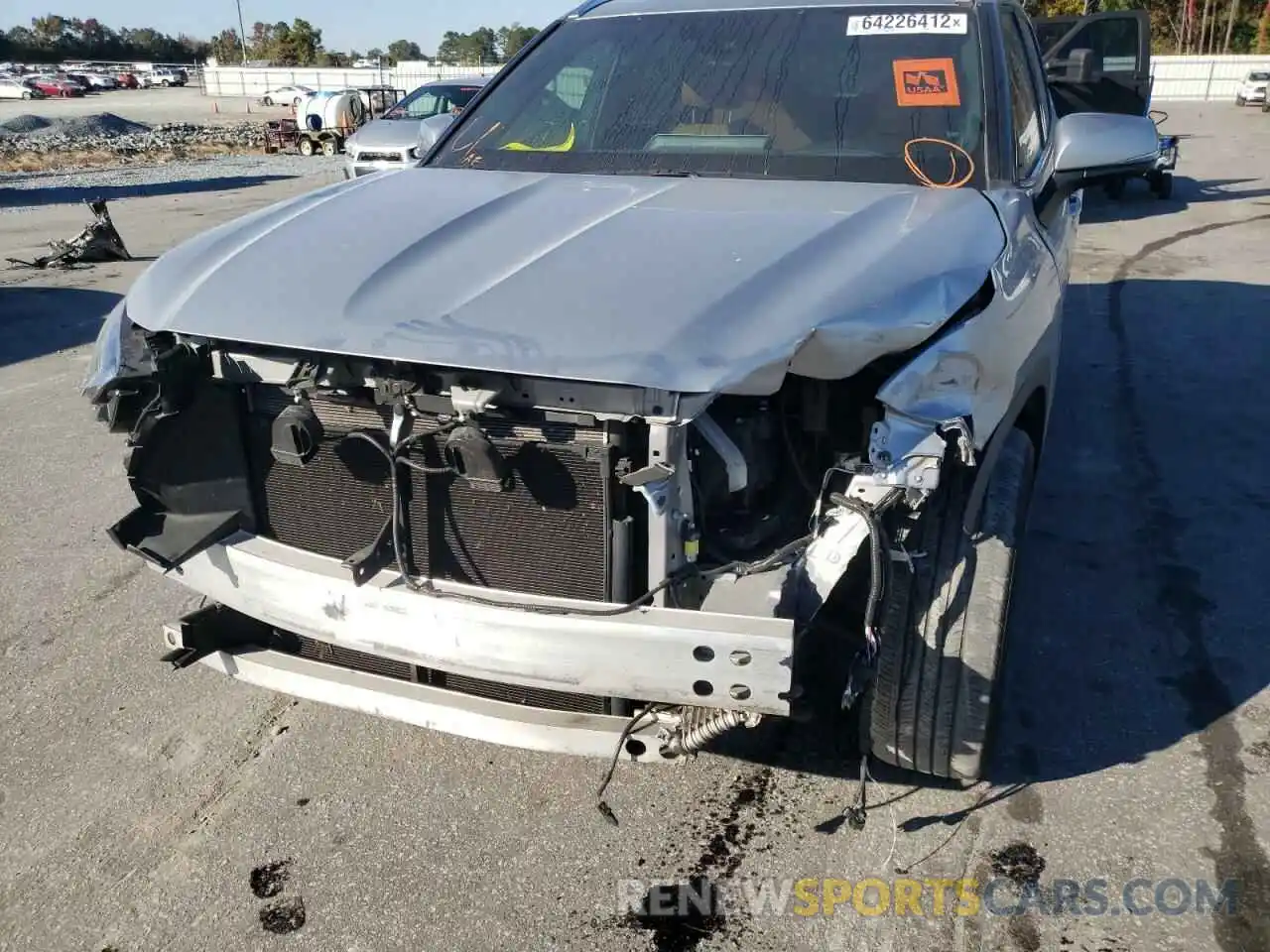 9 Photograph of a damaged car 5TDFZRAH2MS044593 TOYOTA HIGHLANDER 2021