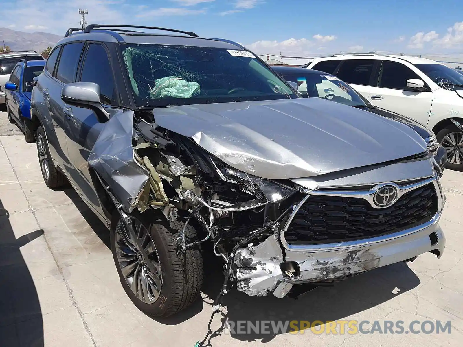 1 Photograph of a damaged car 5TDFZRAH3MS070054 TOYOTA HIGHLANDER 2021