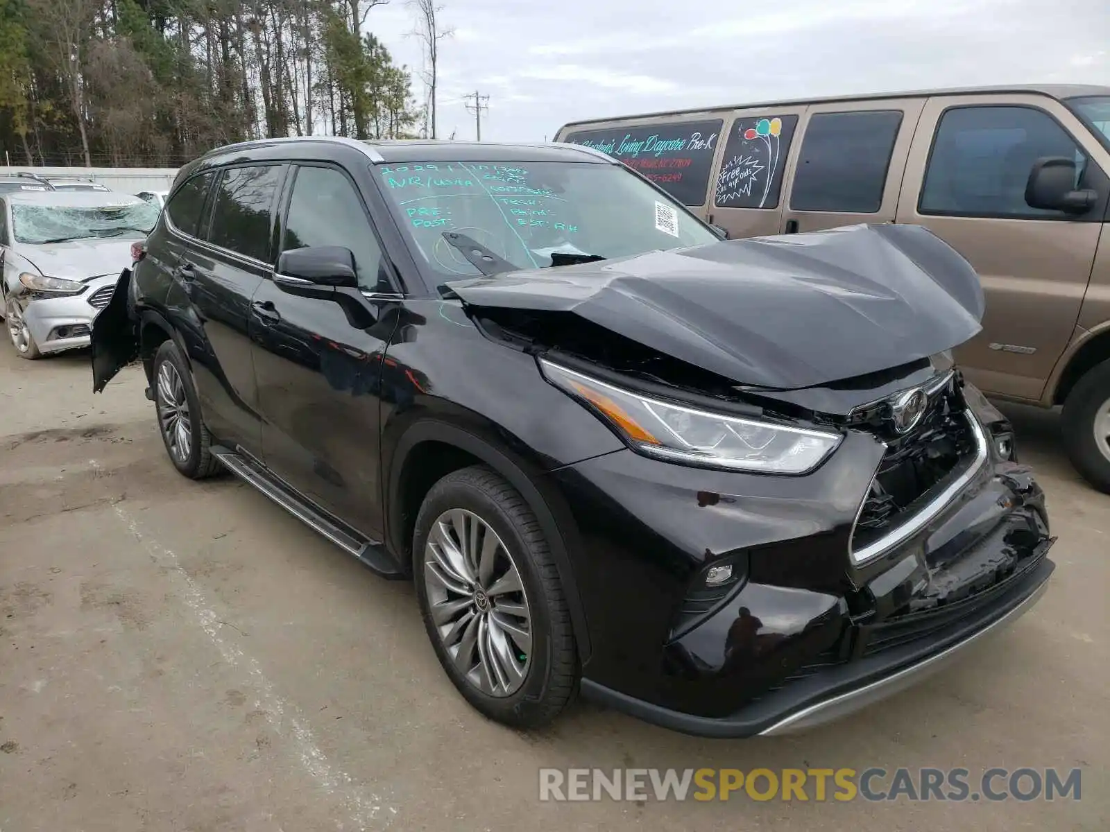 1 Photograph of a damaged car 5TDFZRAH4MS038049 TOYOTA HIGHLANDER 2021