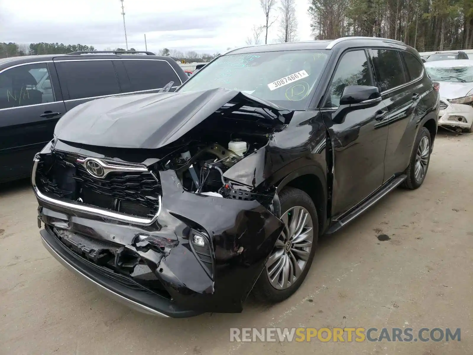 2 Photograph of a damaged car 5TDFZRAH4MS038049 TOYOTA HIGHLANDER 2021