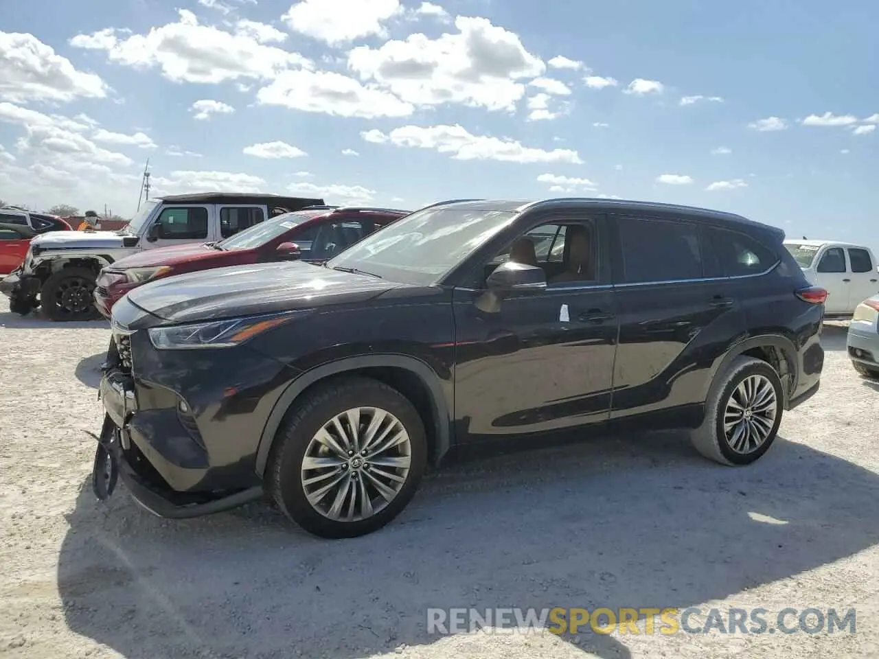 1 Photograph of a damaged car 5TDFZRAH4MS049746 TOYOTA HIGHLANDER 2021