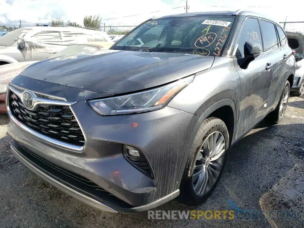 2 Photograph of a damaged car 5TDFZRAH4MS075537 TOYOTA HIGHLANDER 2021