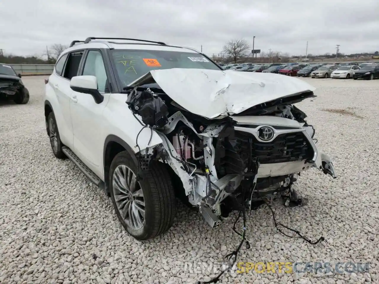 1 Photograph of a damaged car 5TDFZRAH7MS069943 TOYOTA HIGHLANDER 2021