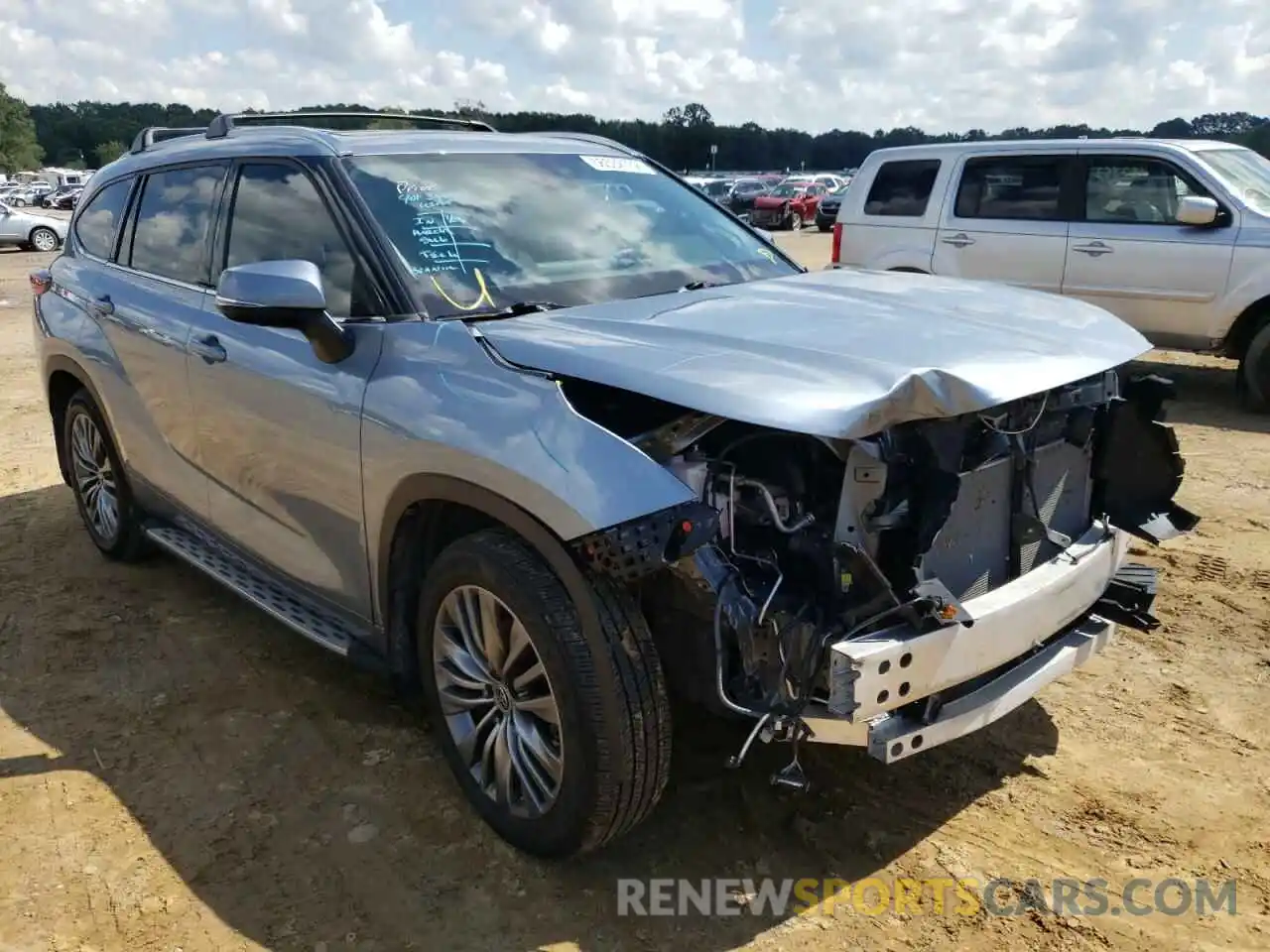 1 Photograph of a damaged car 5TDFZRAH8MS078814 TOYOTA HIGHLANDER 2021