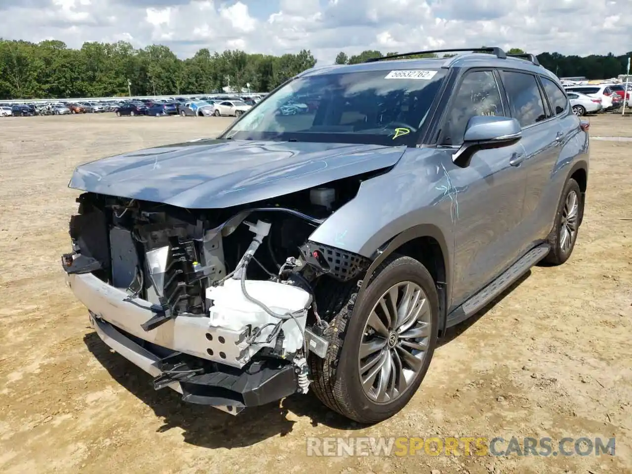 2 Photograph of a damaged car 5TDFZRAH8MS078814 TOYOTA HIGHLANDER 2021