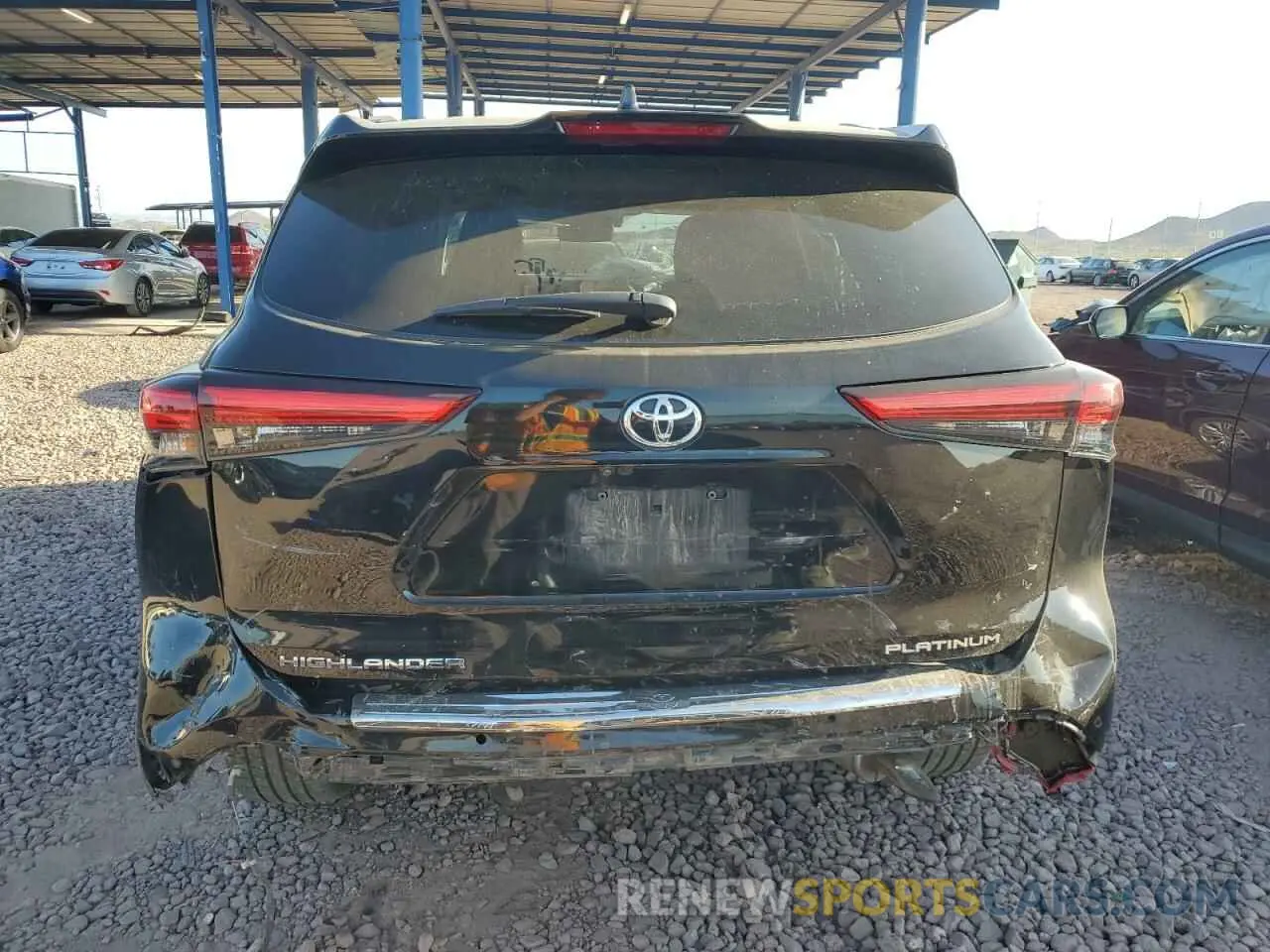 6 Photograph of a damaged car 5TDFZRAHXMS037147 TOYOTA HIGHLANDER 2021