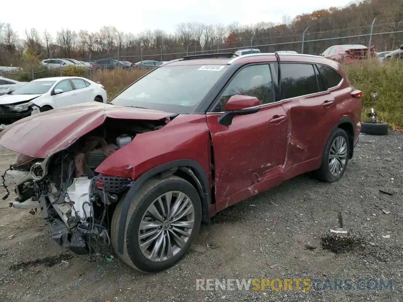 1 Photograph of a damaged car 5TDFZRBH0MS069734 TOYOTA HIGHLANDER 2021