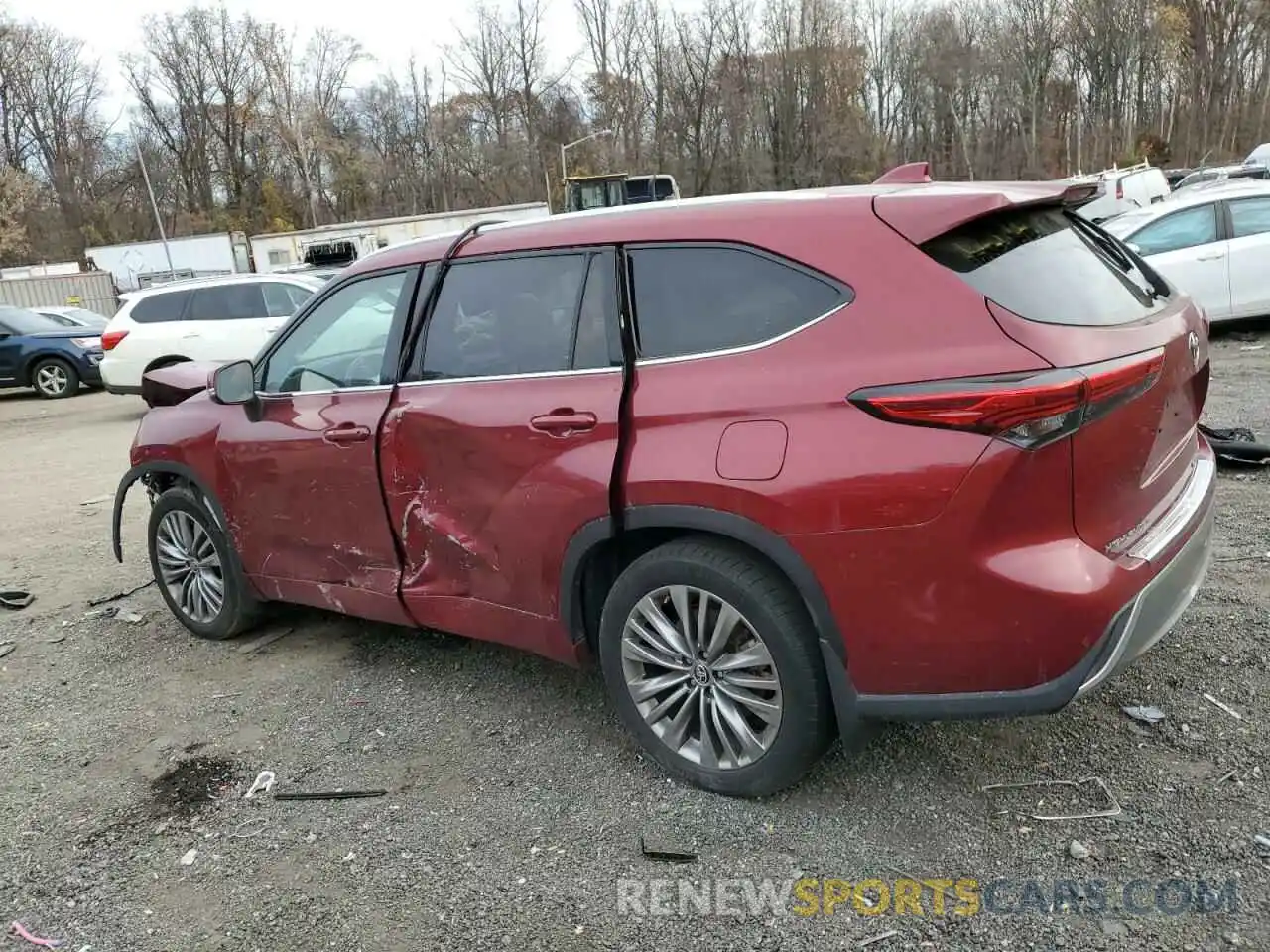 2 Photograph of a damaged car 5TDFZRBH0MS069734 TOYOTA HIGHLANDER 2021