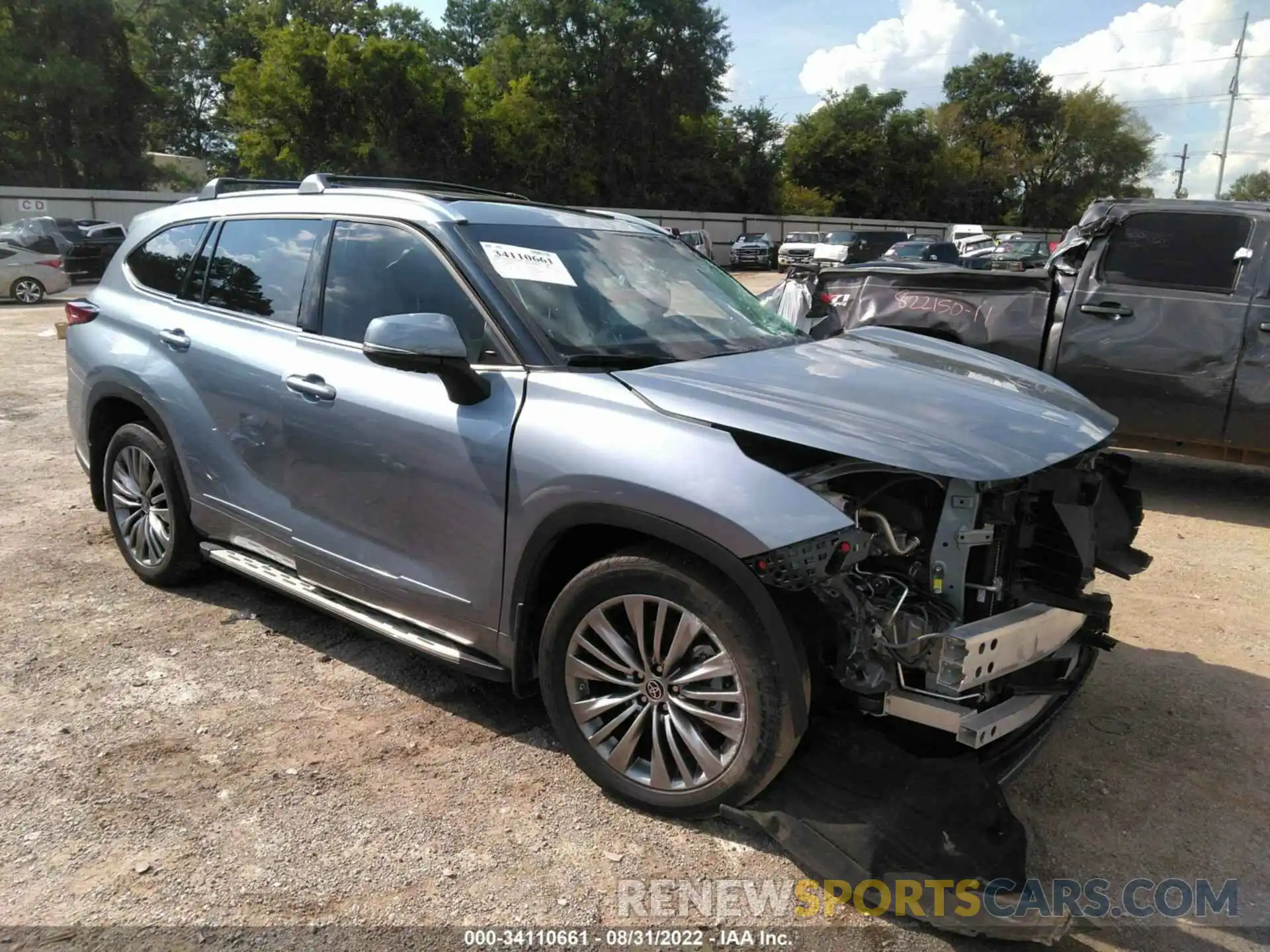 1 Photograph of a damaged car 5TDFZRBH0MS135537 TOYOTA HIGHLANDER 2021