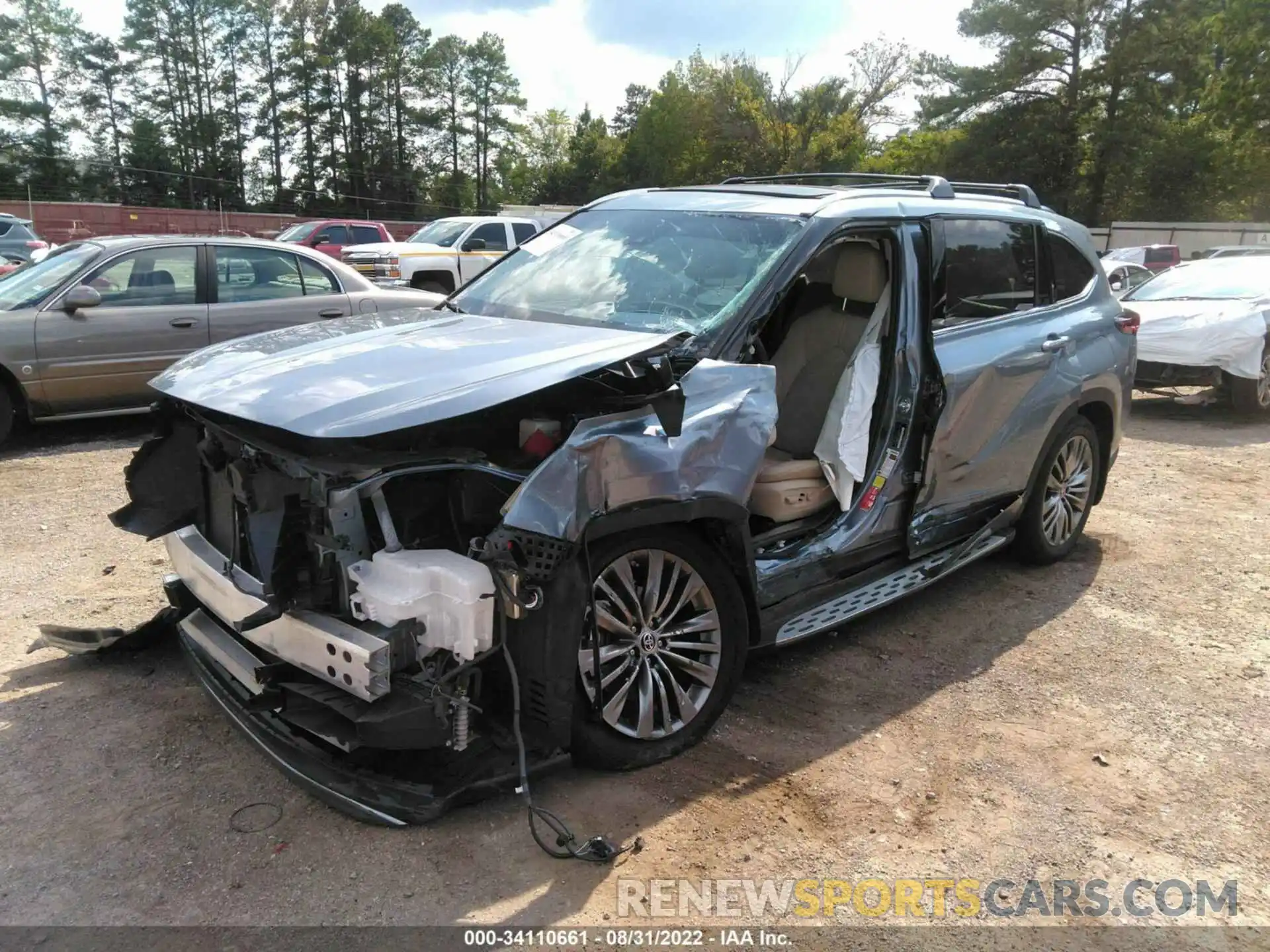 2 Photograph of a damaged car 5TDFZRBH0MS135537 TOYOTA HIGHLANDER 2021