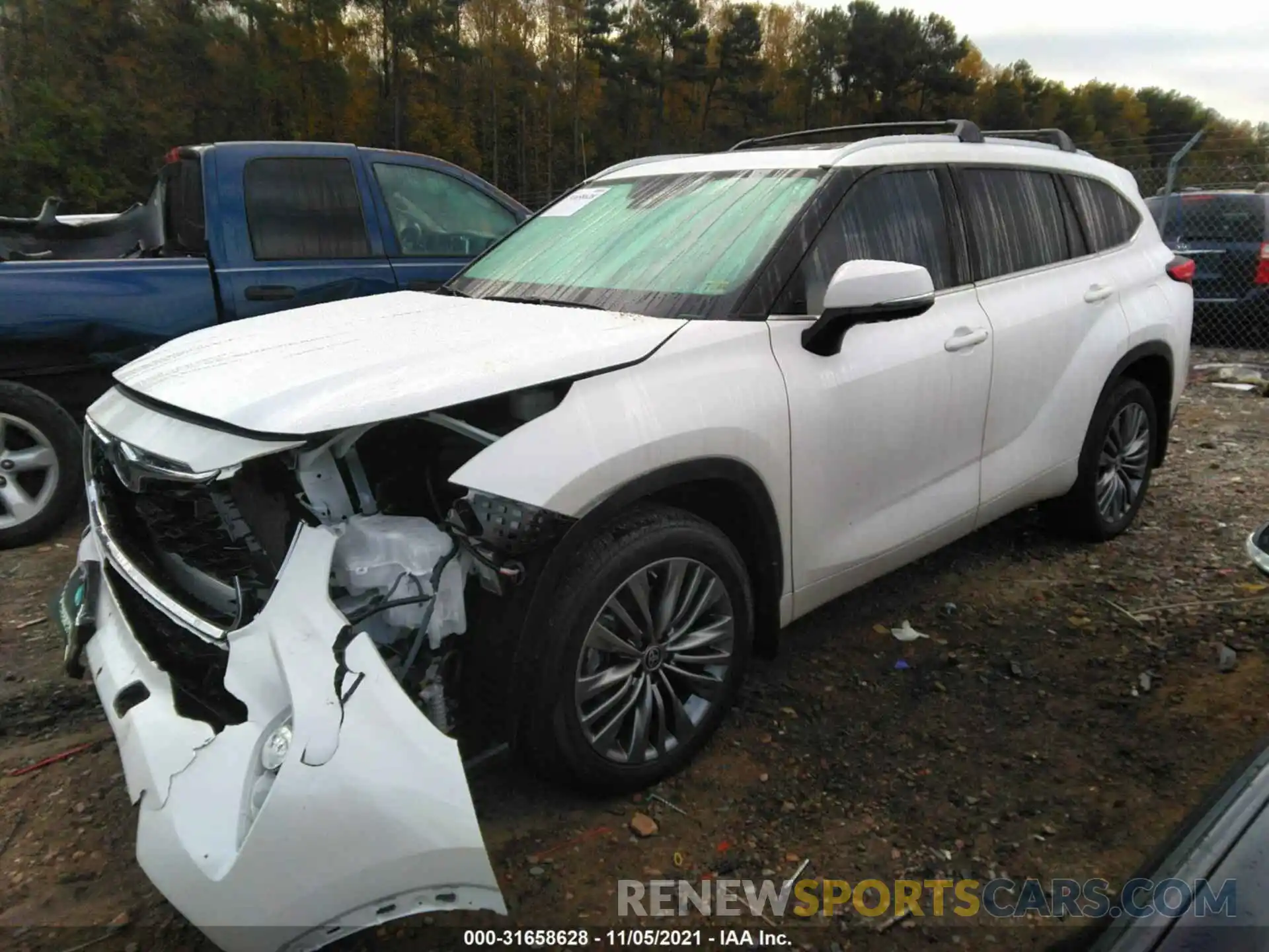 2 Photograph of a damaged car 5TDFZRBH0MS138941 TOYOTA HIGHLANDER 2021