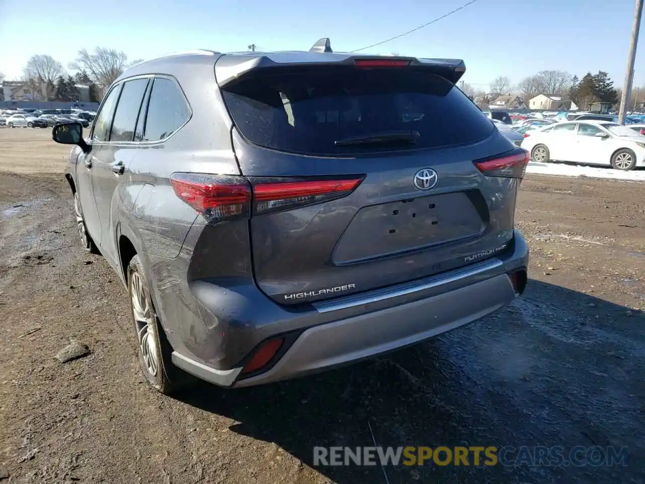 3 Photograph of a damaged car 5TDFZRBH0MS160440 TOYOTA HIGHLANDER 2021