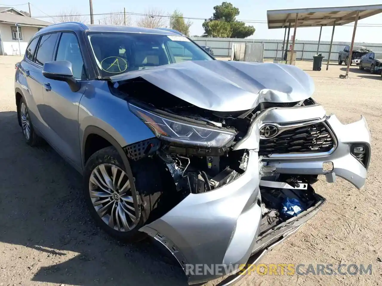 1 Photograph of a damaged car 5TDFZRBH1MS137457 TOYOTA HIGHLANDER 2021