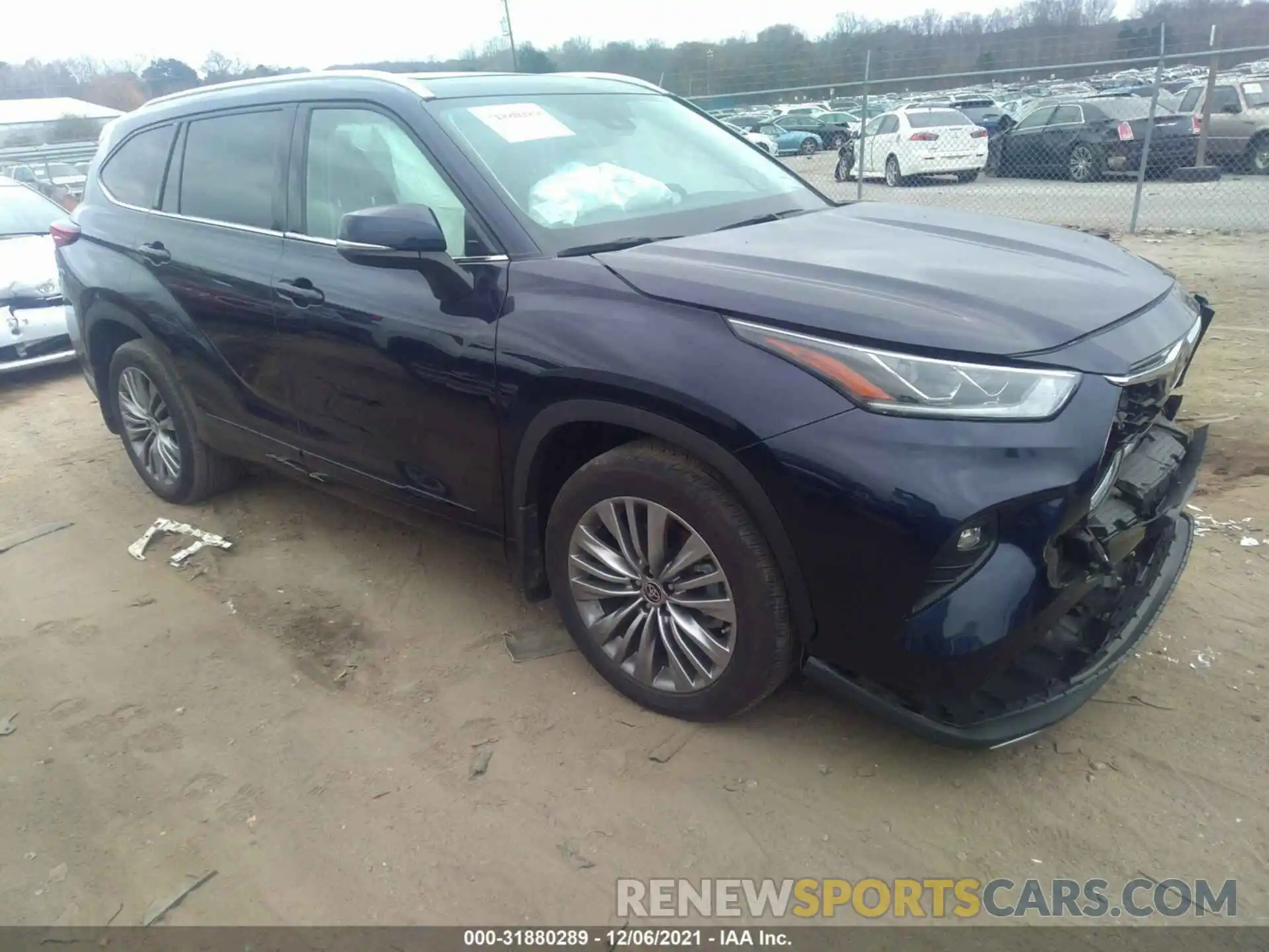 1 Photograph of a damaged car 5TDFZRBH4MS058056 TOYOTA HIGHLANDER 2021