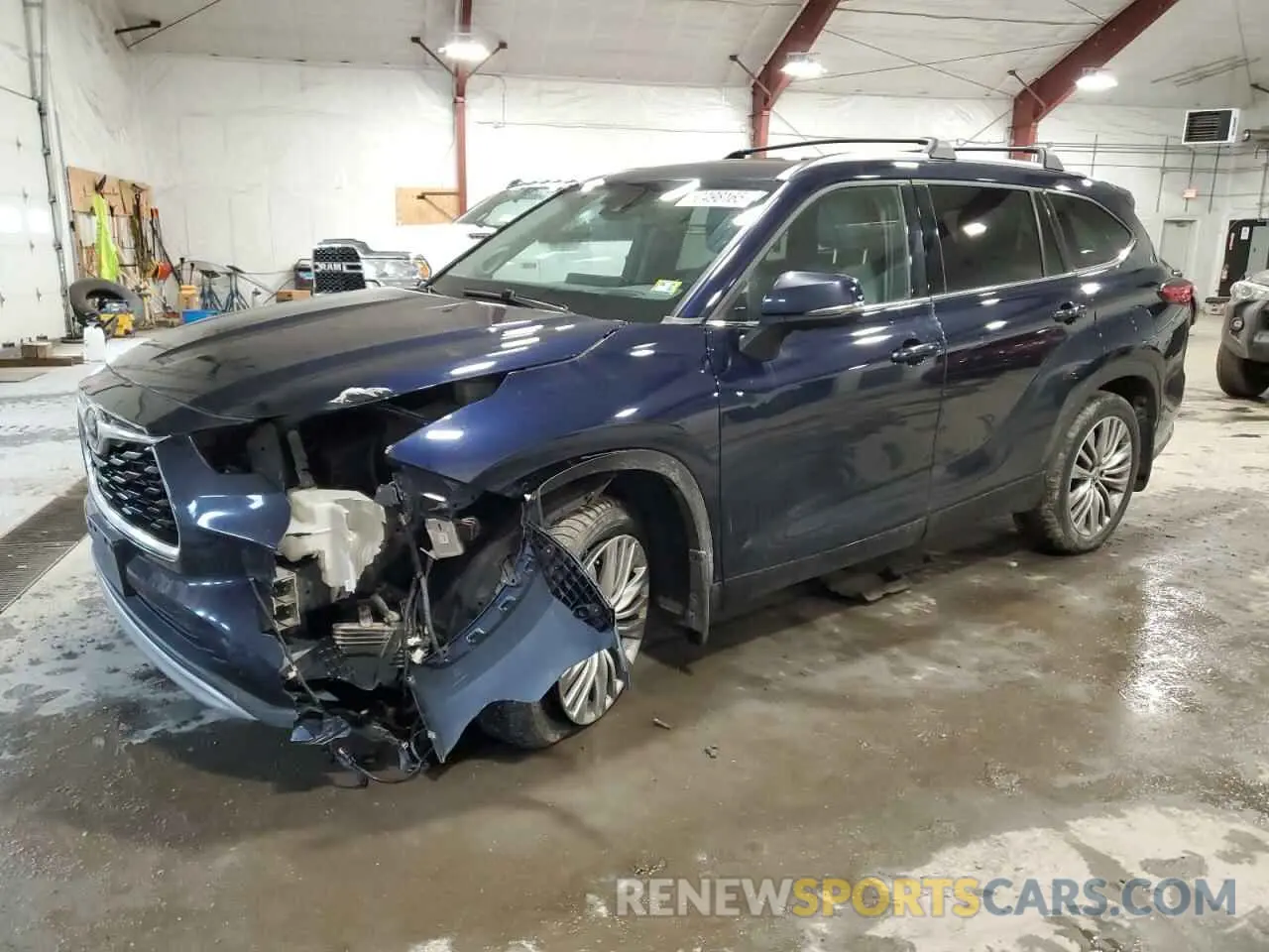 1 Photograph of a damaged car 5TDFZRBH4MS112455 TOYOTA HIGHLANDER 2021