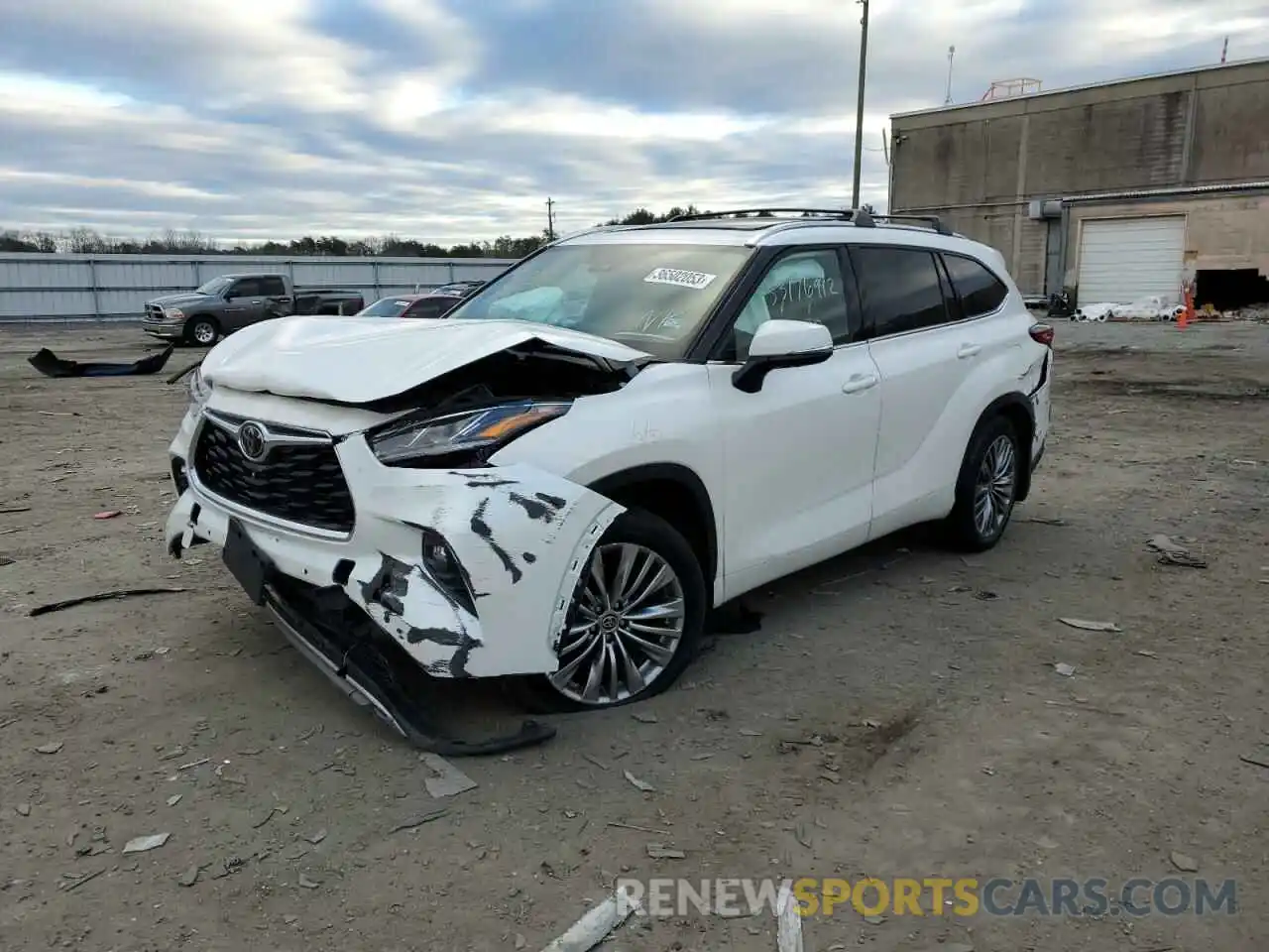 1 Photograph of a damaged car 5TDFZRBH4MS132124 TOYOTA HIGHLANDER 2021