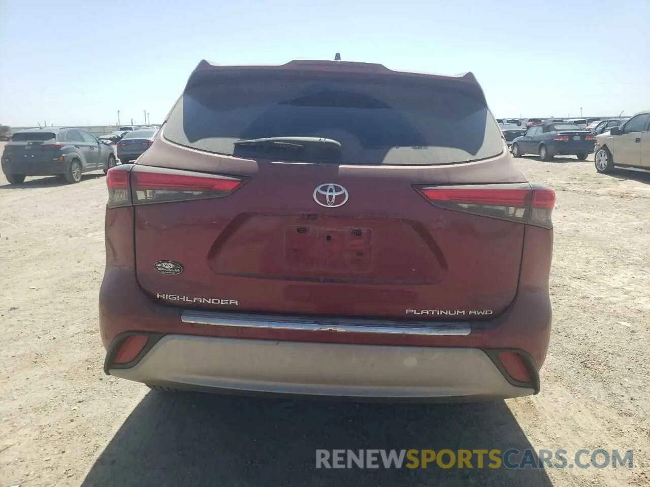 6 Photograph of a damaged car 5TDFZRBH5MS064366 TOYOTA HIGHLANDER 2021