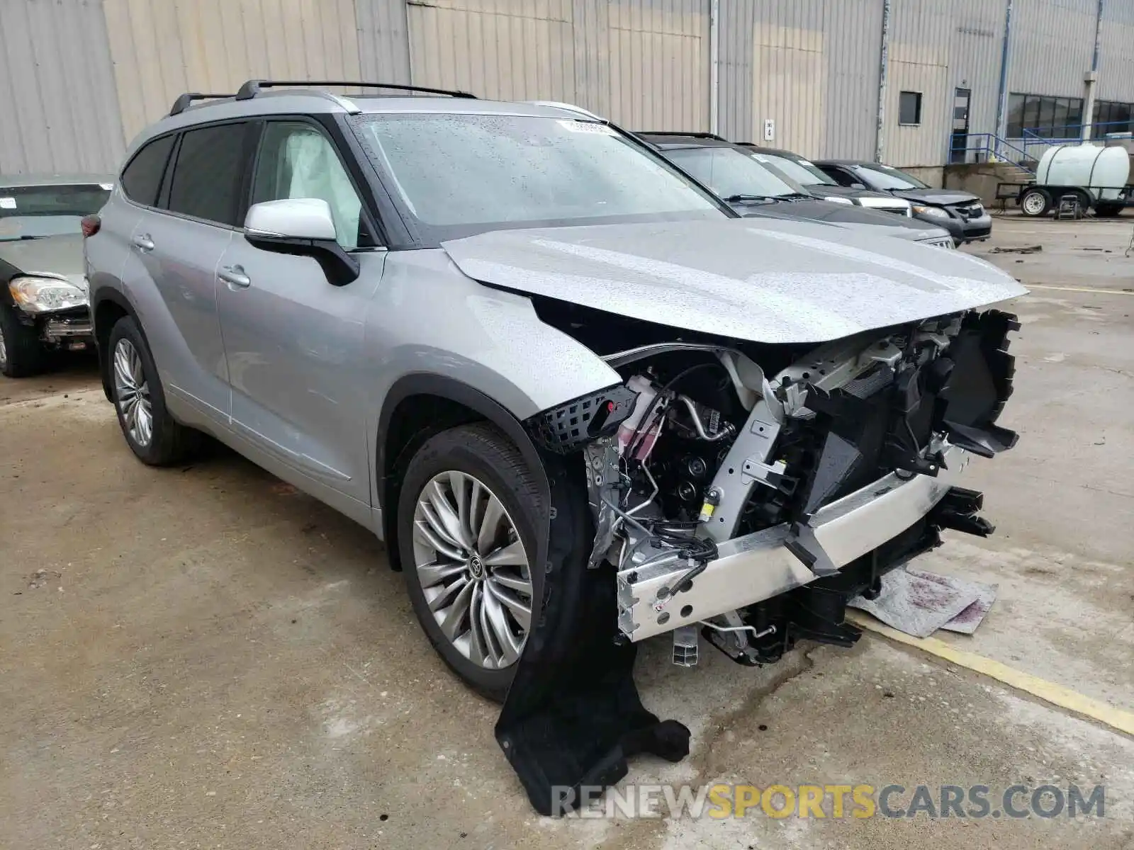 1 Photograph of a damaged car 5TDFZRBH7MS079869 TOYOTA HIGHLANDER 2021