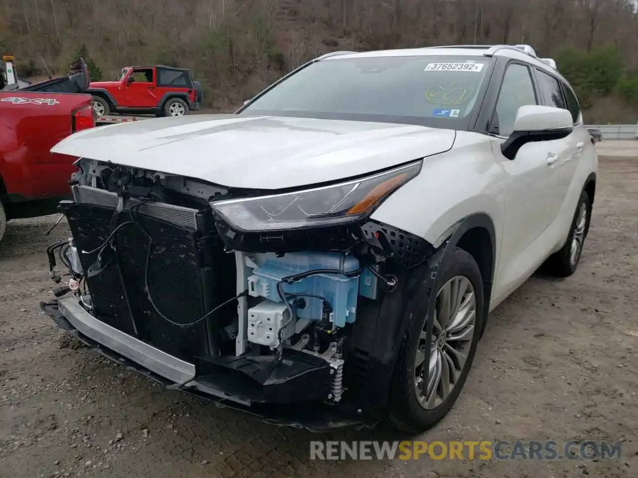 2 Photograph of a damaged car 5TDFZRBH7MS095652 TOYOTA HIGHLANDER 2021