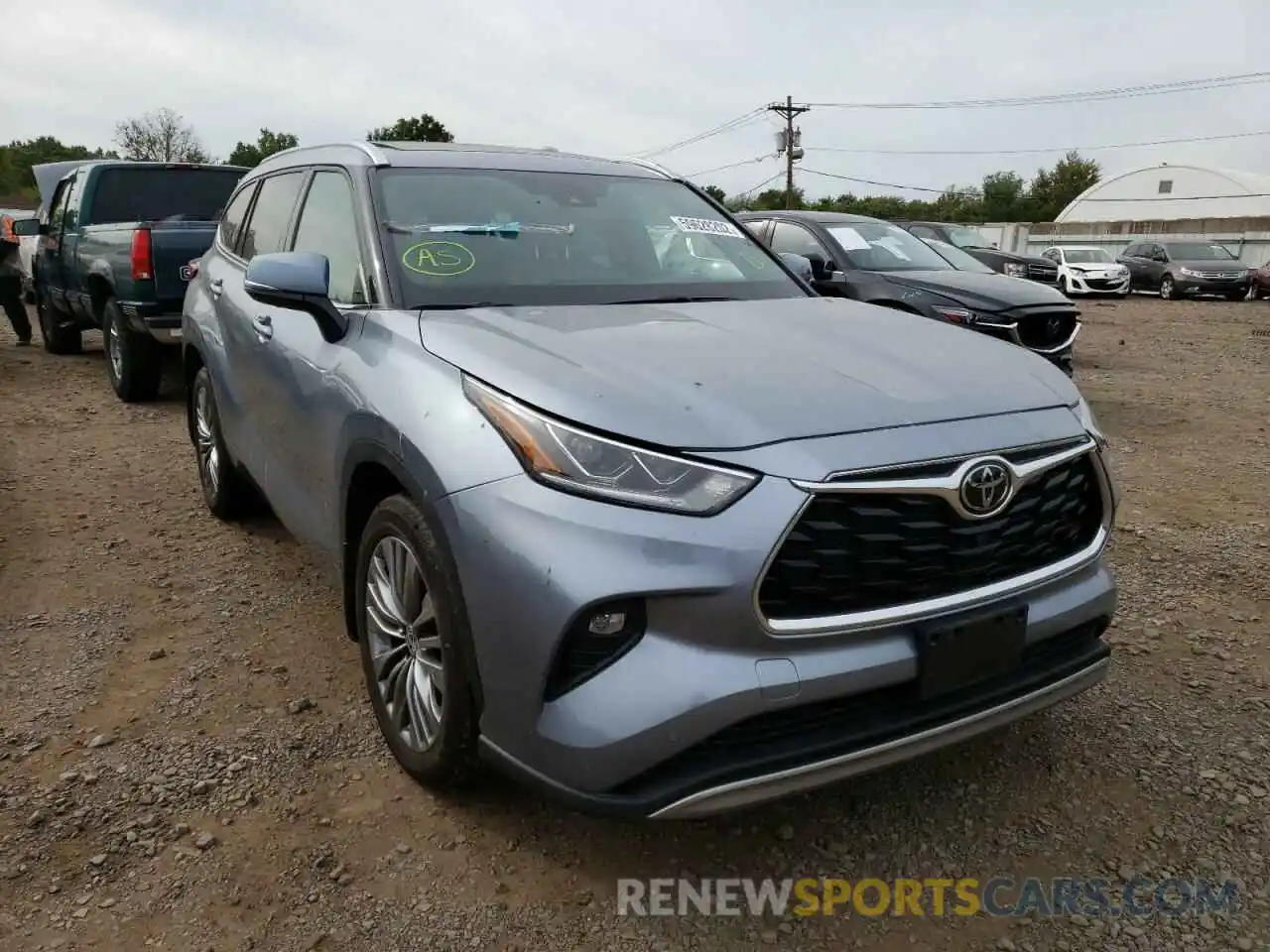 1 Photograph of a damaged car 5TDFZRBH7MS102065 TOYOTA HIGHLANDER 2021