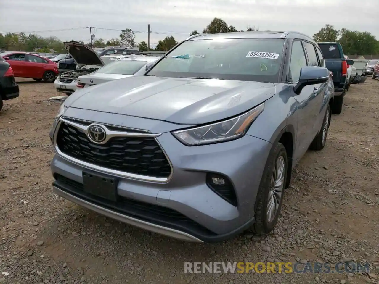 2 Photograph of a damaged car 5TDFZRBH7MS102065 TOYOTA HIGHLANDER 2021