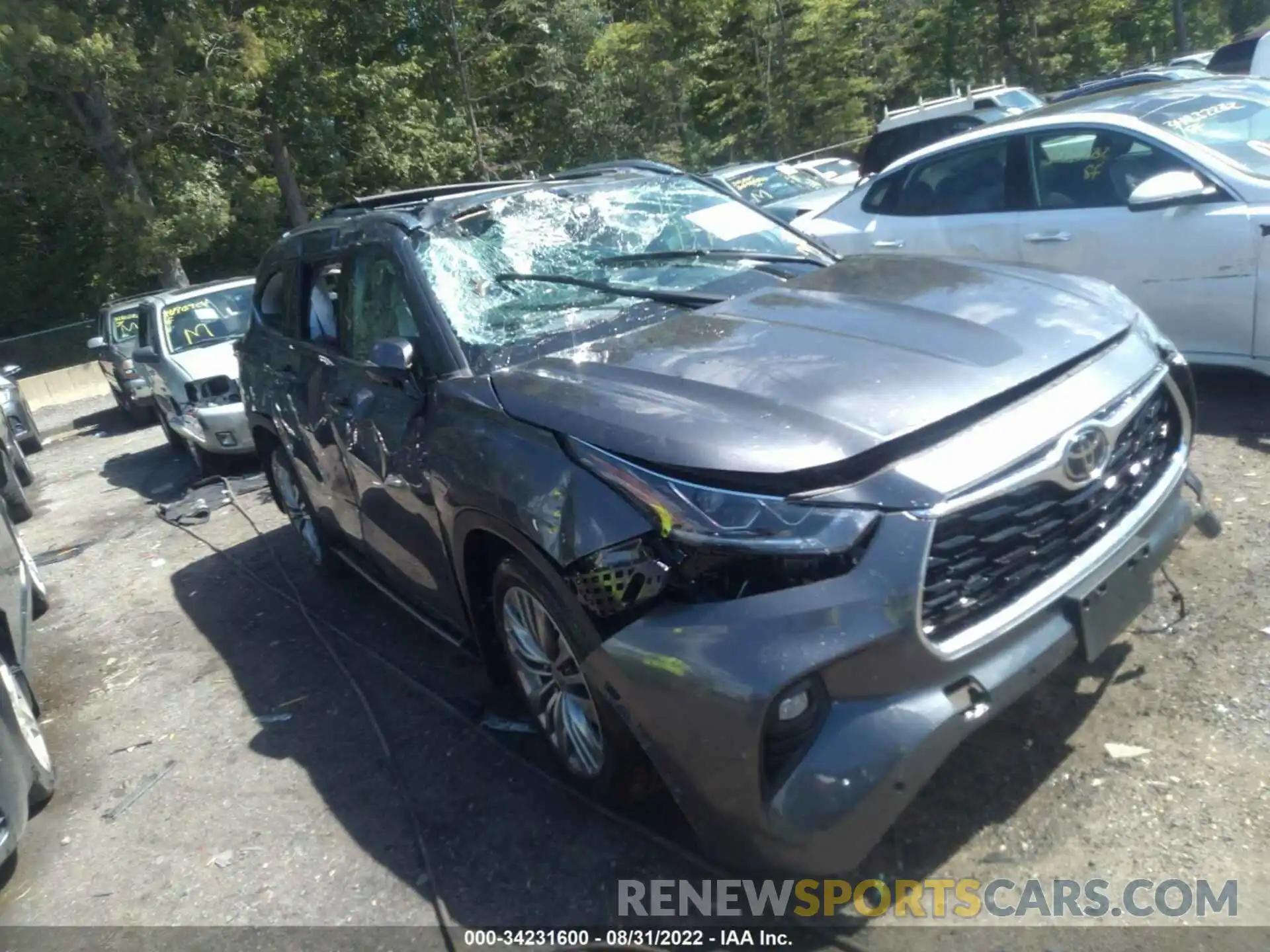 1 Photograph of a damaged car 5TDFZRBH7MS143733 TOYOTA HIGHLANDER 2021