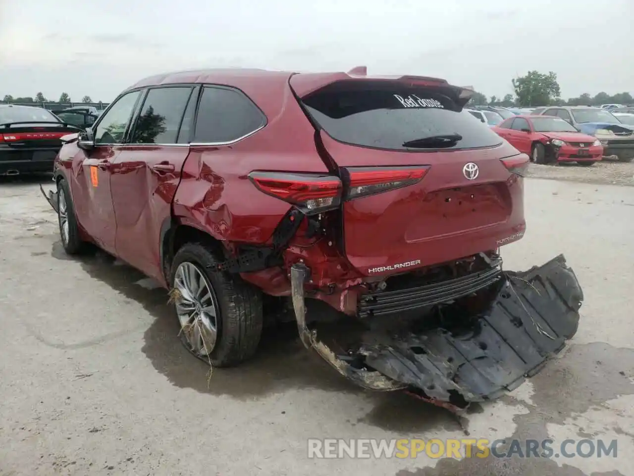 3 Photograph of a damaged car 5TDFZRBH7MS144607 TOYOTA HIGHLANDER 2021