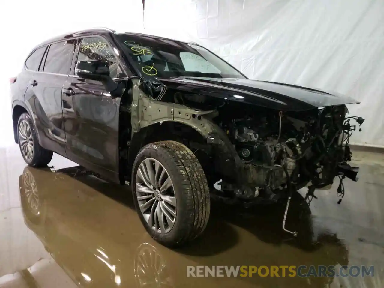 1 Photograph of a damaged car 5TDFZRBH8MS148567 TOYOTA HIGHLANDER 2021