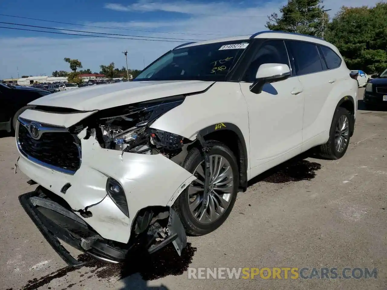 2 Photograph of a damaged car 5TDFZRBH9MS075855 TOYOTA HIGHLANDER 2021