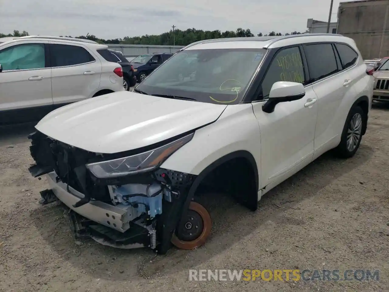 2 Photograph of a damaged car 5TDFZRBH9MS087357 TOYOTA HIGHLANDER 2021