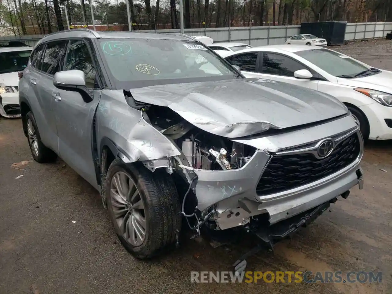 1 Photograph of a damaged car 5TDFZRBH9MS091599 TOYOTA HIGHLANDER 2021