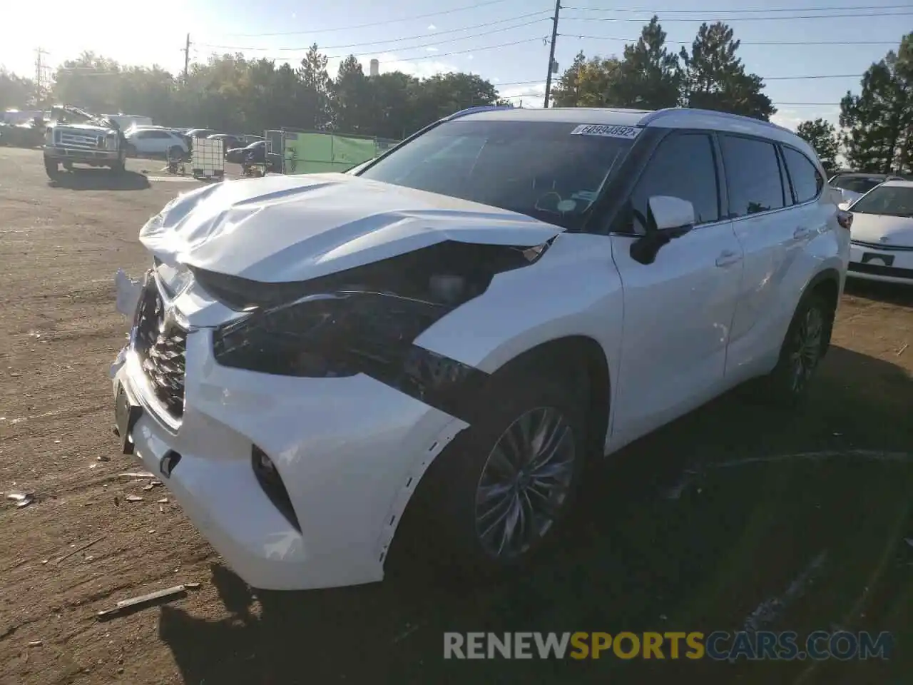 2 Photograph of a damaged car 5TDFZRBH9MS105369 TOYOTA HIGHLANDER 2021