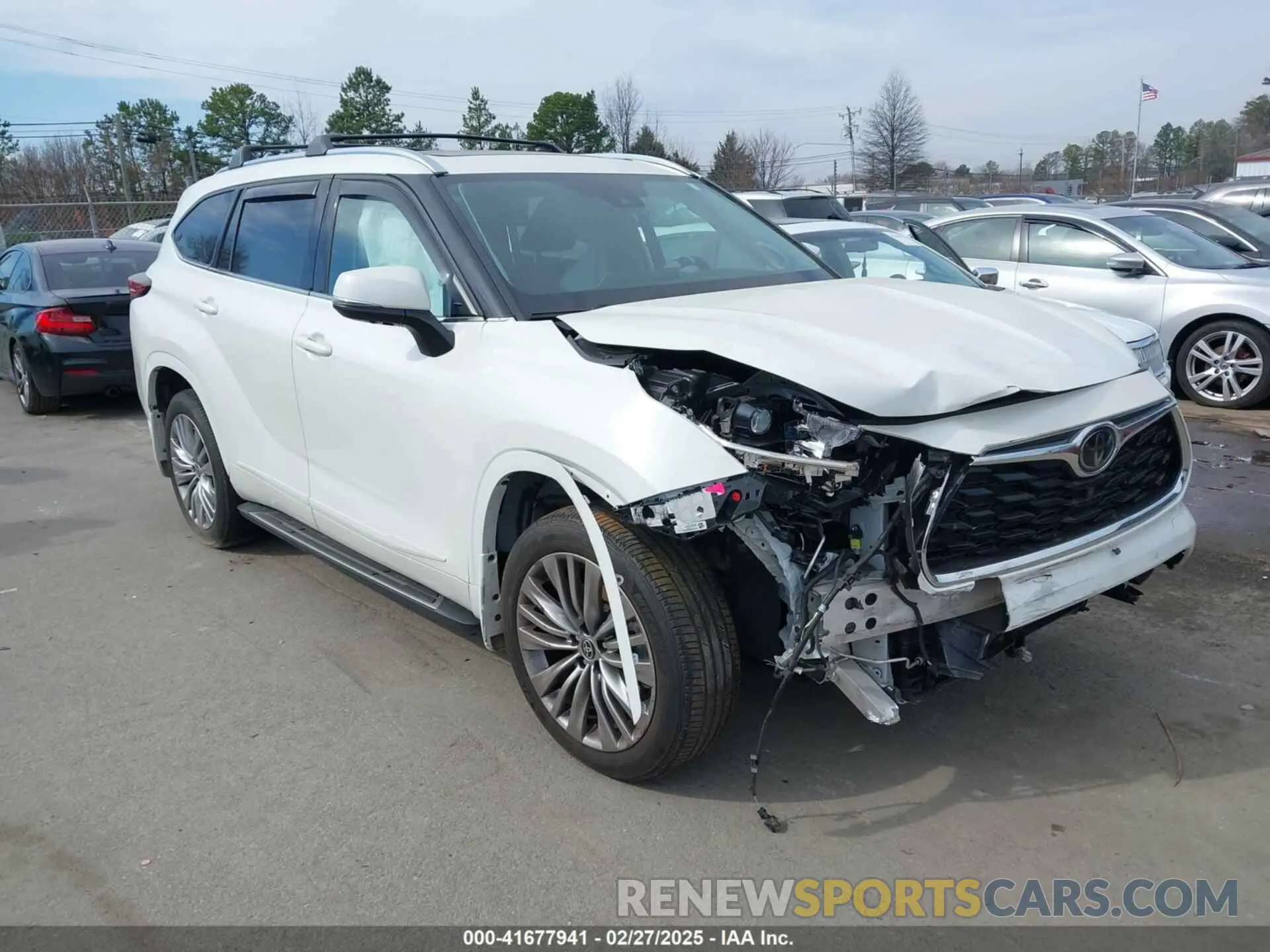 1 Photograph of a damaged car 5TDFZRBH9MS108434 TOYOTA HIGHLANDER 2021