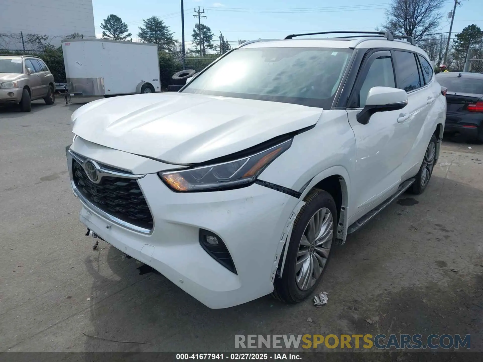 2 Photograph of a damaged car 5TDFZRBH9MS108434 TOYOTA HIGHLANDER 2021