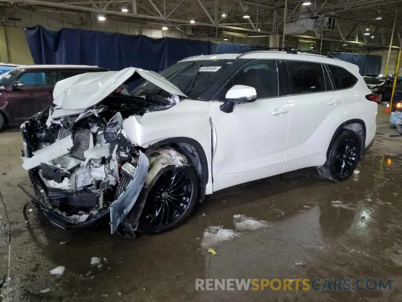 1 Photograph of a damaged car 5TDFZRBHXMS078957 TOYOTA HIGHLANDER 2021