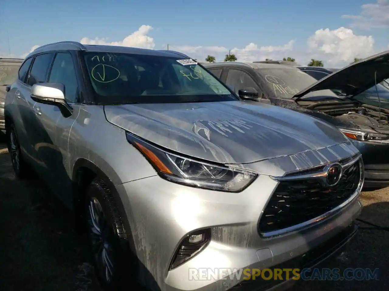 1 Photograph of a damaged car 5TDFZRBHXMS110628 TOYOTA HIGHLANDER 2021