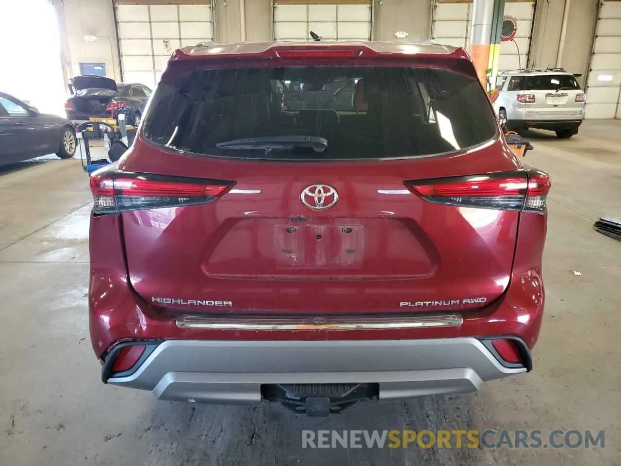 6 Photograph of a damaged car 5TDFZRBHXMS148134 TOYOTA HIGHLANDER 2021