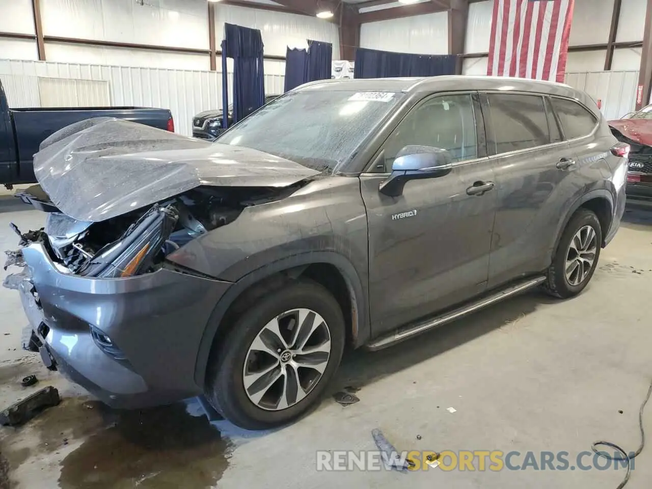 1 Photograph of a damaged car 5TDGARAH0MS008414 TOYOTA HIGHLANDER 2021
