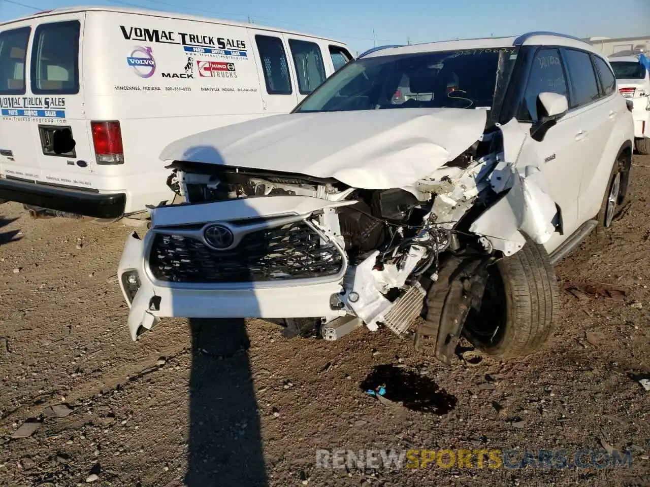 9 Photograph of a damaged car 5TDGARAH0MS009157 TOYOTA HIGHLANDER 2021