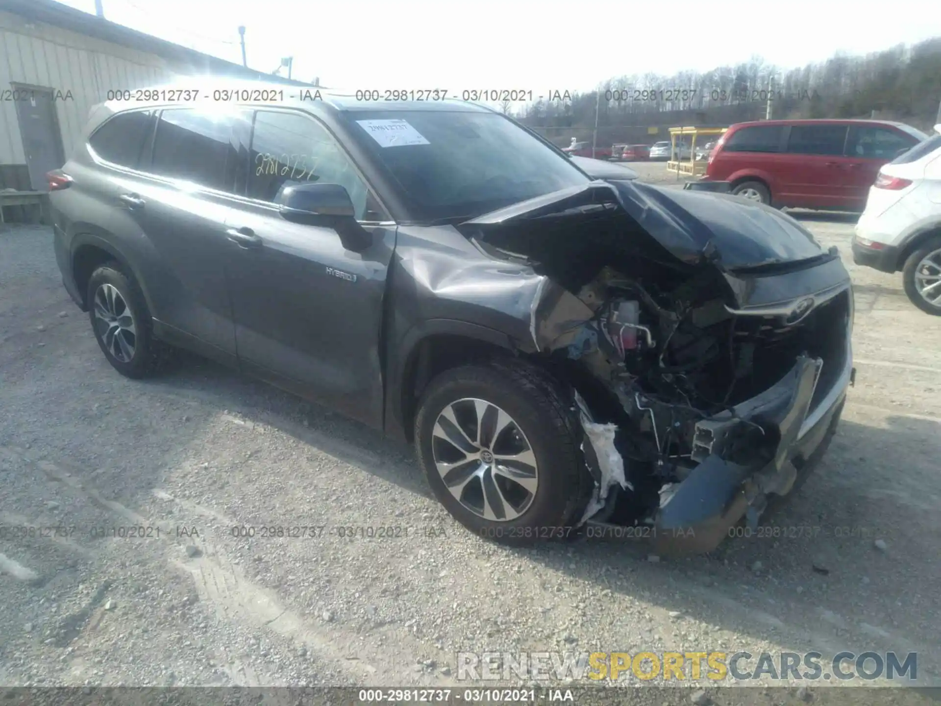 1 Photograph of a damaged car 5TDGARAH0MS505866 TOYOTA HIGHLANDER 2021