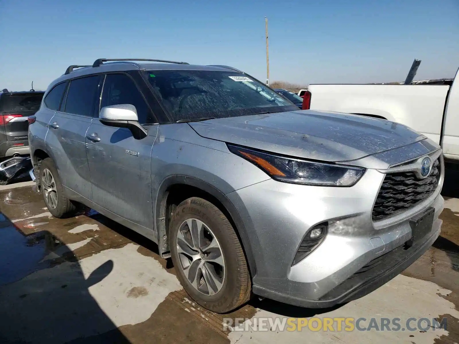 1 Photograph of a damaged car 5TDGARAH1MS503883 TOYOTA HIGHLANDER 2021