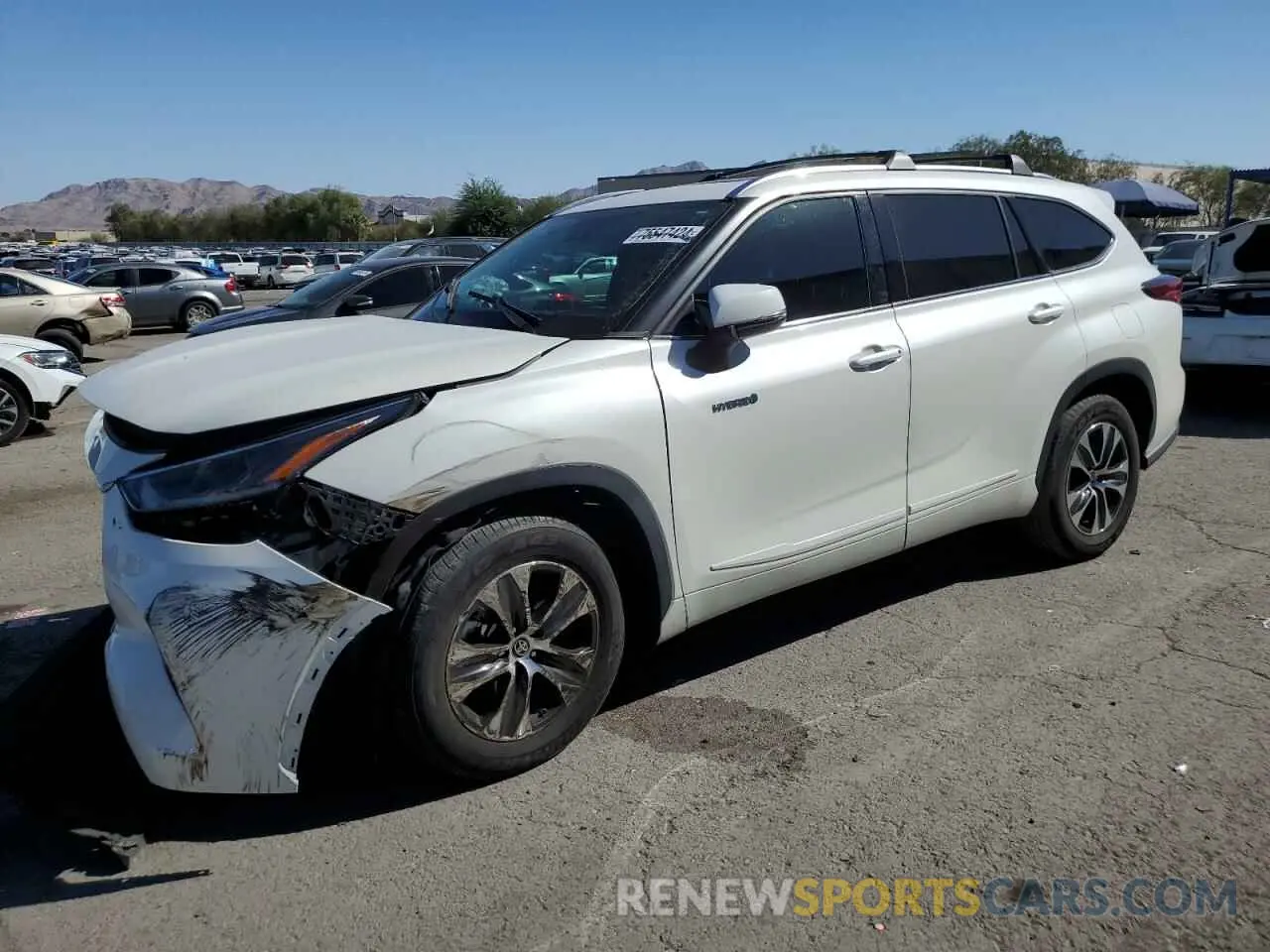1 Photograph of a damaged car 5TDGARAH2MS506811 TOYOTA HIGHLANDER 2021