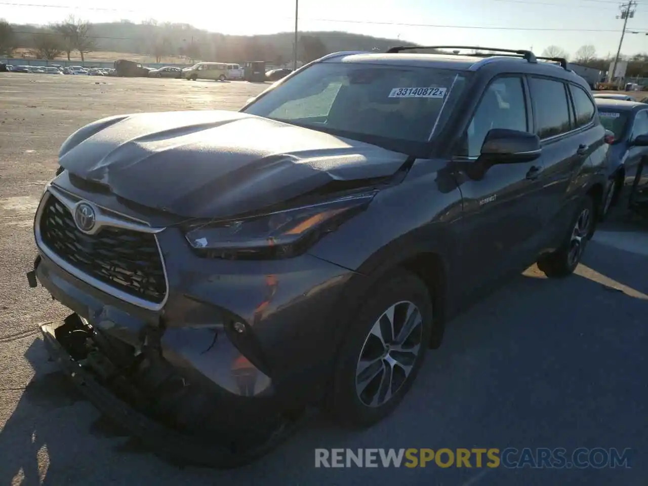 2 Photograph of a damaged car 5TDGARAH4MS505448 TOYOTA HIGHLANDER 2021