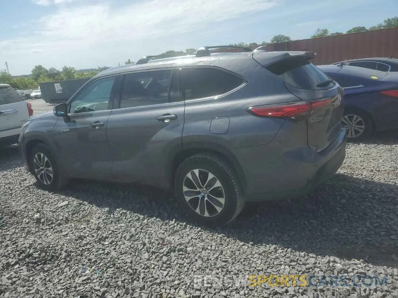 2 Photograph of a damaged car 5TDGARAH4MS508074 TOYOTA HIGHLANDER 2021